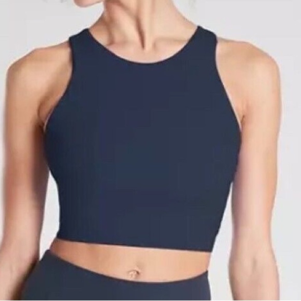 Athleta - Conscious Crop Sport Bra (Navy)